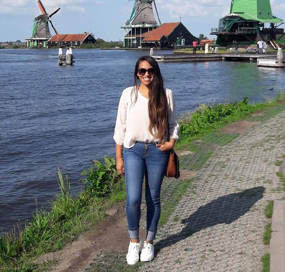 Fanny G. durante su año como au pair
