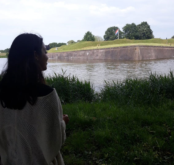 Cristina J. durante su año como au pair