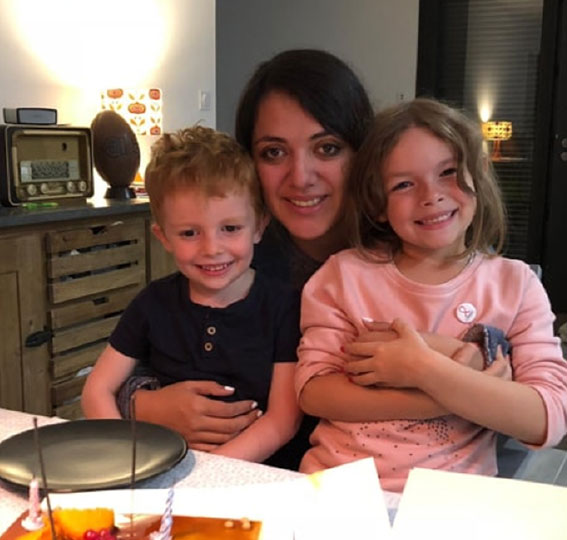 Isis A. durante su año como au pair