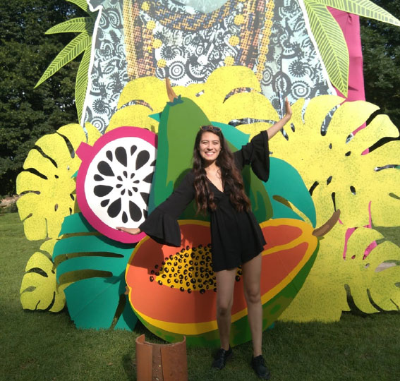Flor J. durante su año como au pair
