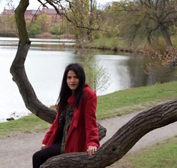 Naomi N. durante su año como au pair