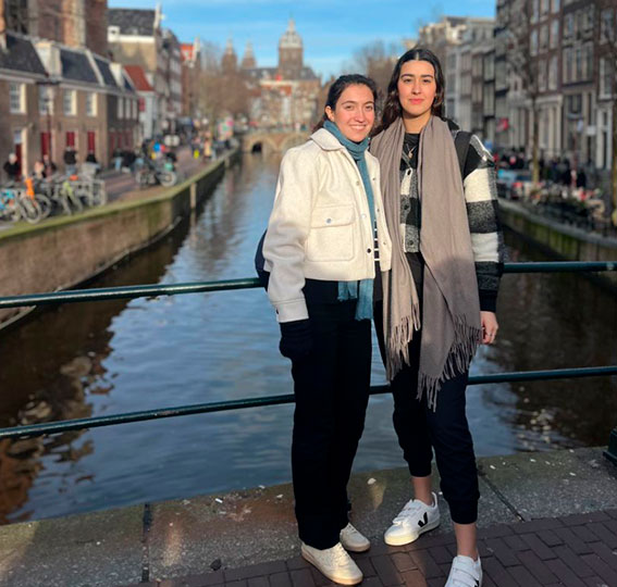 Rafaela durante su año como au pair