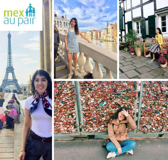 Brenda A. durante su año como au pair