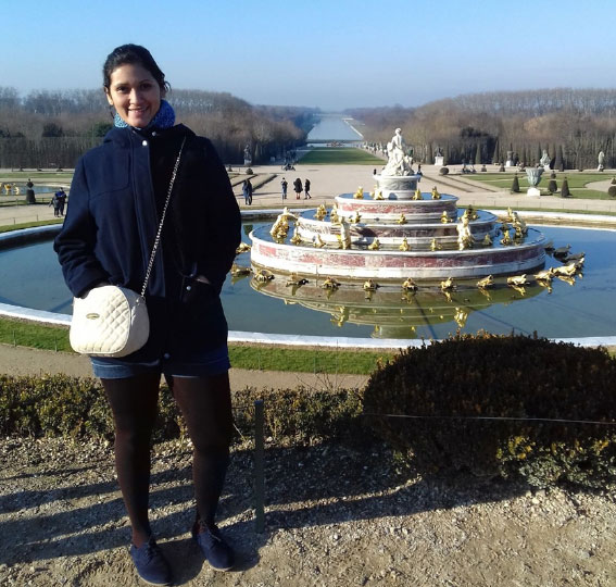 Lizbeth P. durante su año como au pair