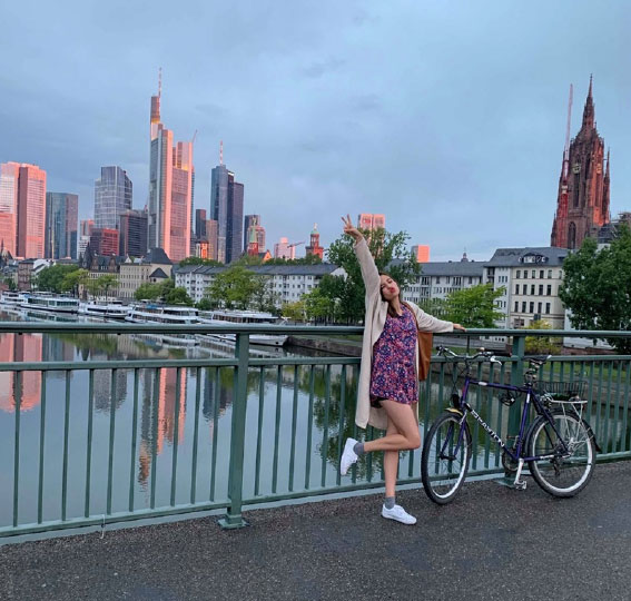 Ana Paula durante su año como au pair
